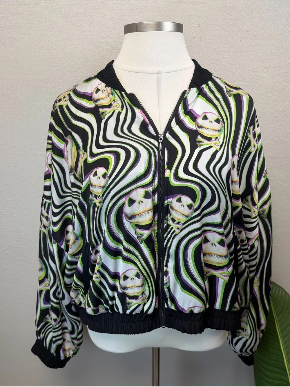 RARE Disney Parks Nightmare Before Christmas Psychedelic Jacket - Size 2X